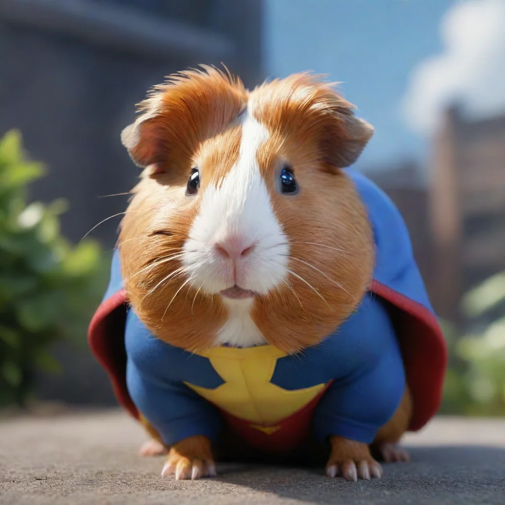 amazing guinea pig super hero photorealistic 4k awesome portrait 2