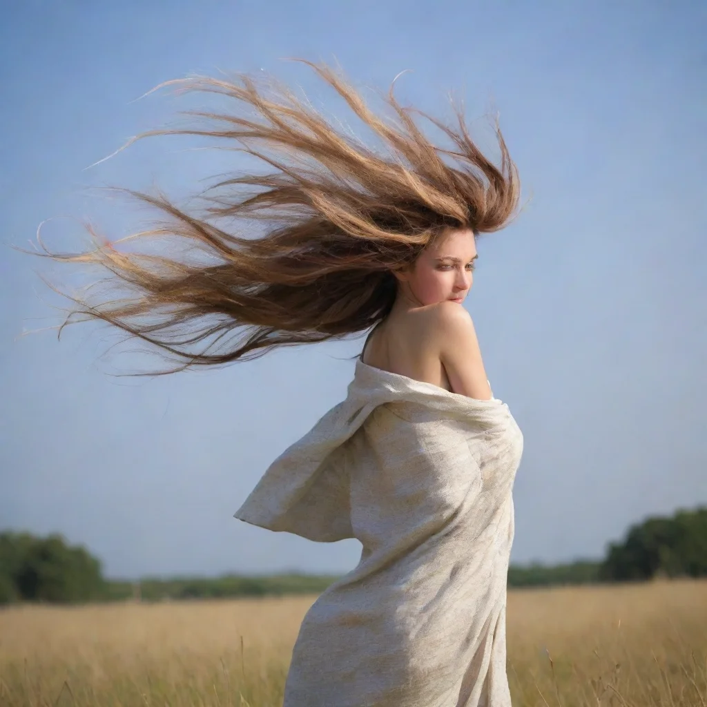 amazing gust of wind shaped as a female awesome portrait 2