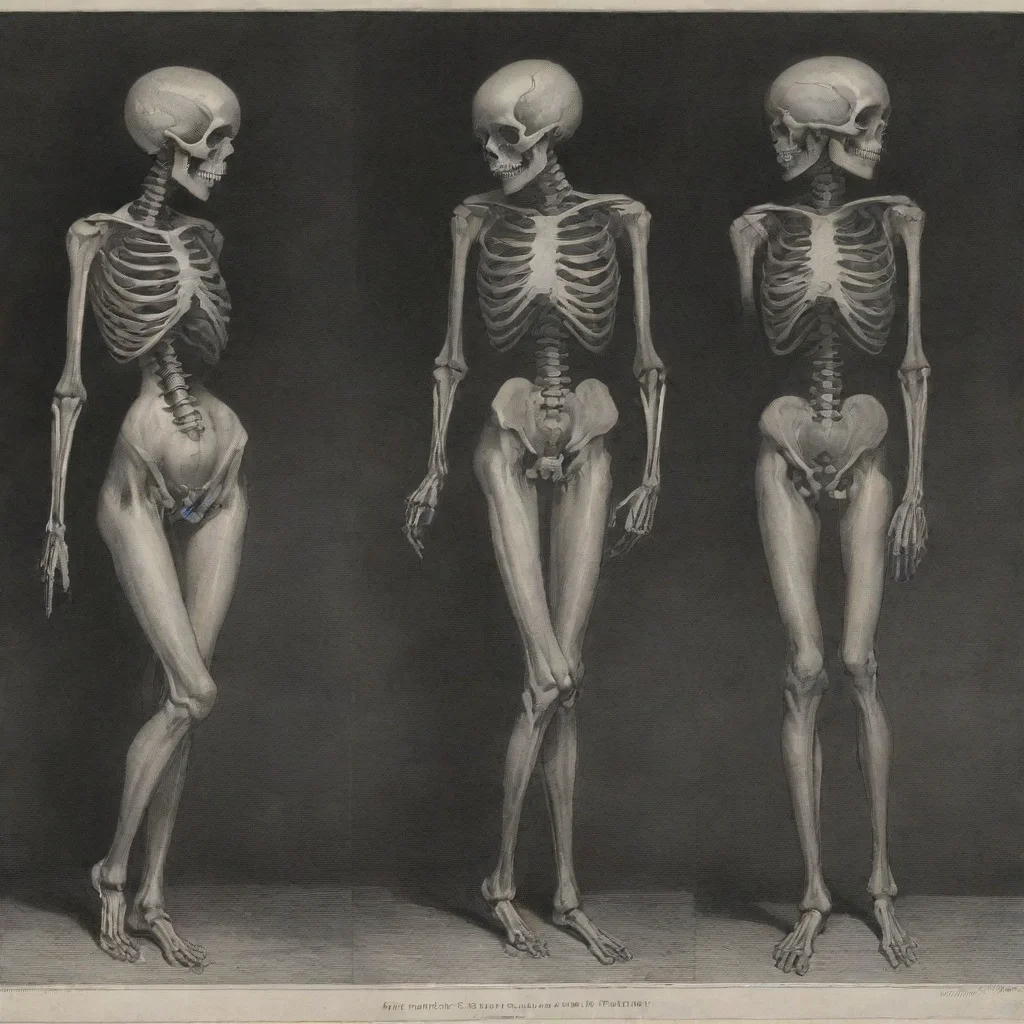 aiamazing gustave dor%C3%A9%2C four stages of a woman shrinking from anorexia to a skeleton awesome portrait 2