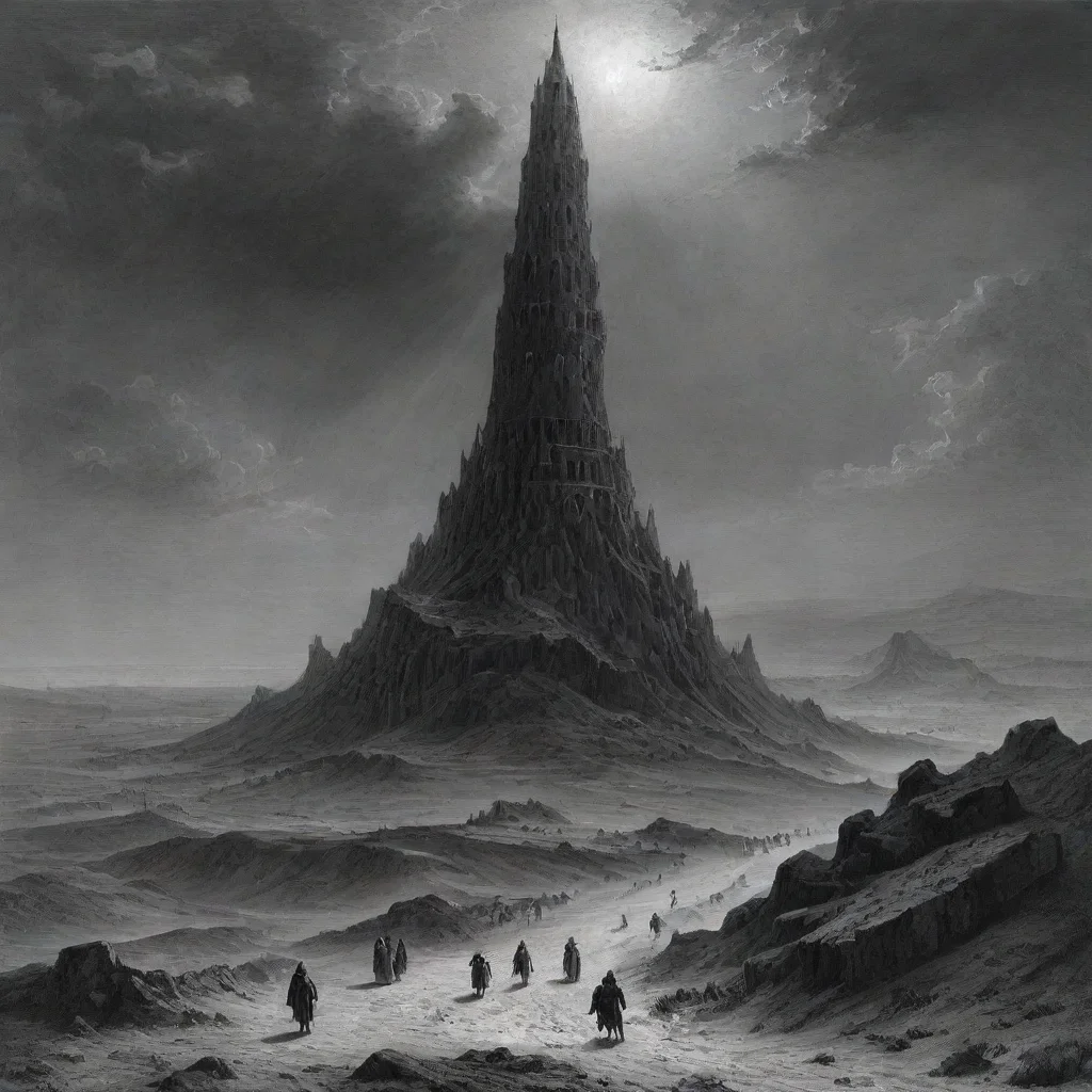 amazing gustave dore tower desert awesome portrait 2