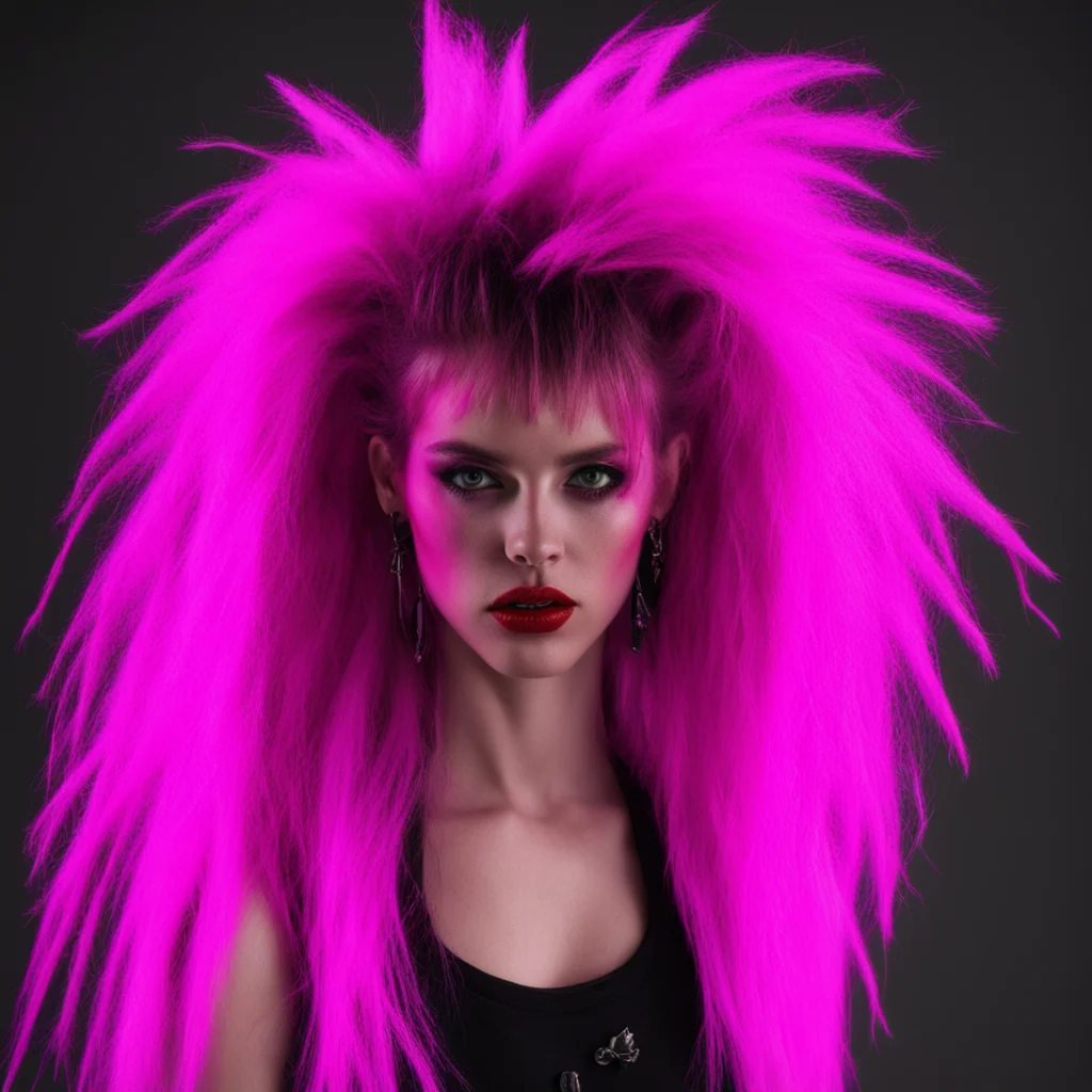 aiamazing hairy cherry neon punk awesome portrait 2