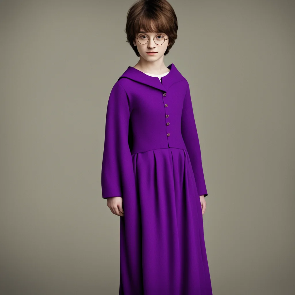 aiamazing harry potter wearing womens dress awesome portrait 2