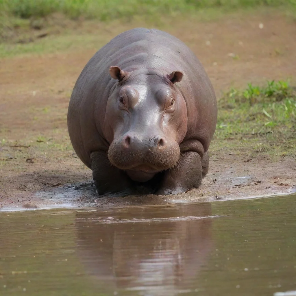 aiamazing hippo awesome portrait 2