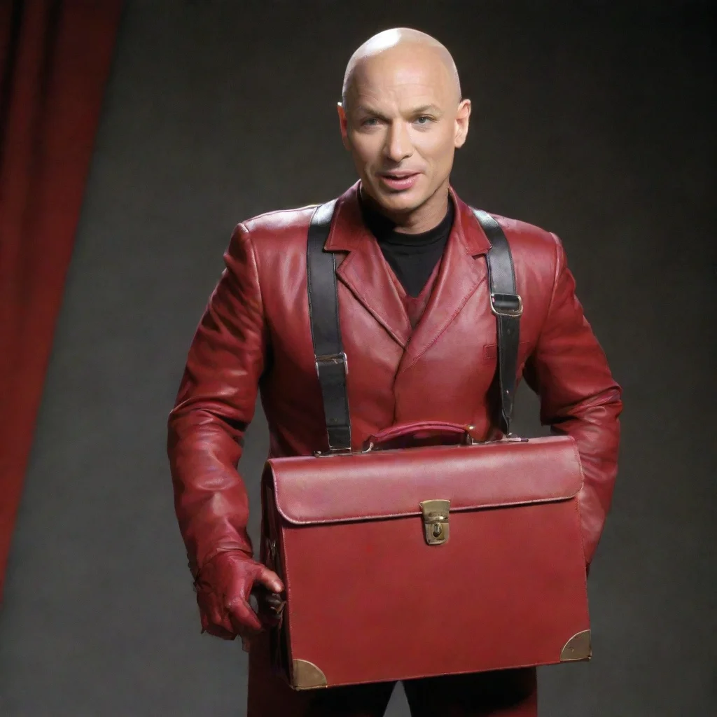 aiamazing howie mandel as a devil from dungeons and dragons with a briefcase from the show deal or no deal awesome portrait 2