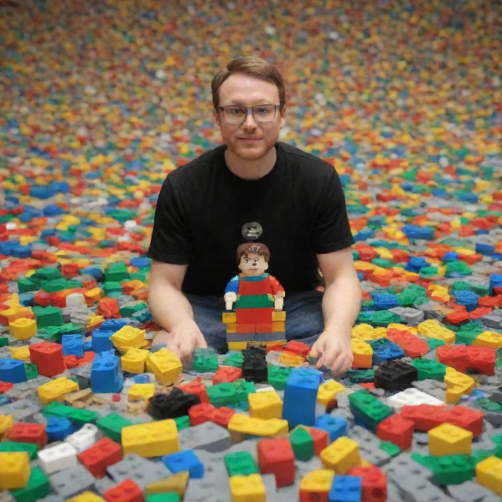 aiamazing human in lego world awesome portrait 2