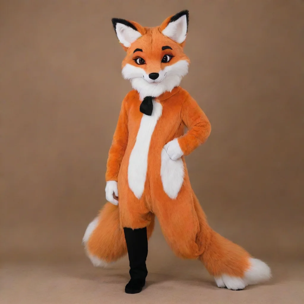 aiamazing human male in a red fox fursuit awesome portrait 2