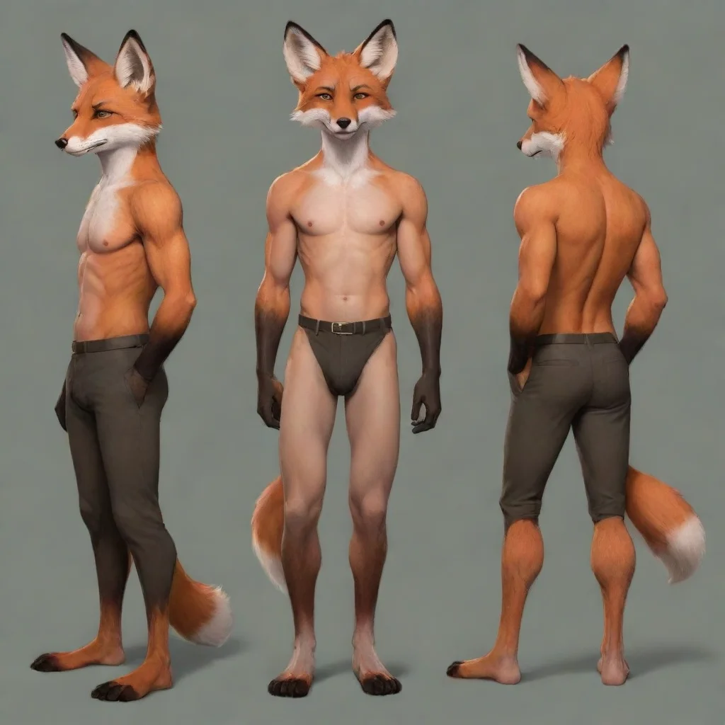 aiamazing human male turning into a red fox anthro awesome portrait 2