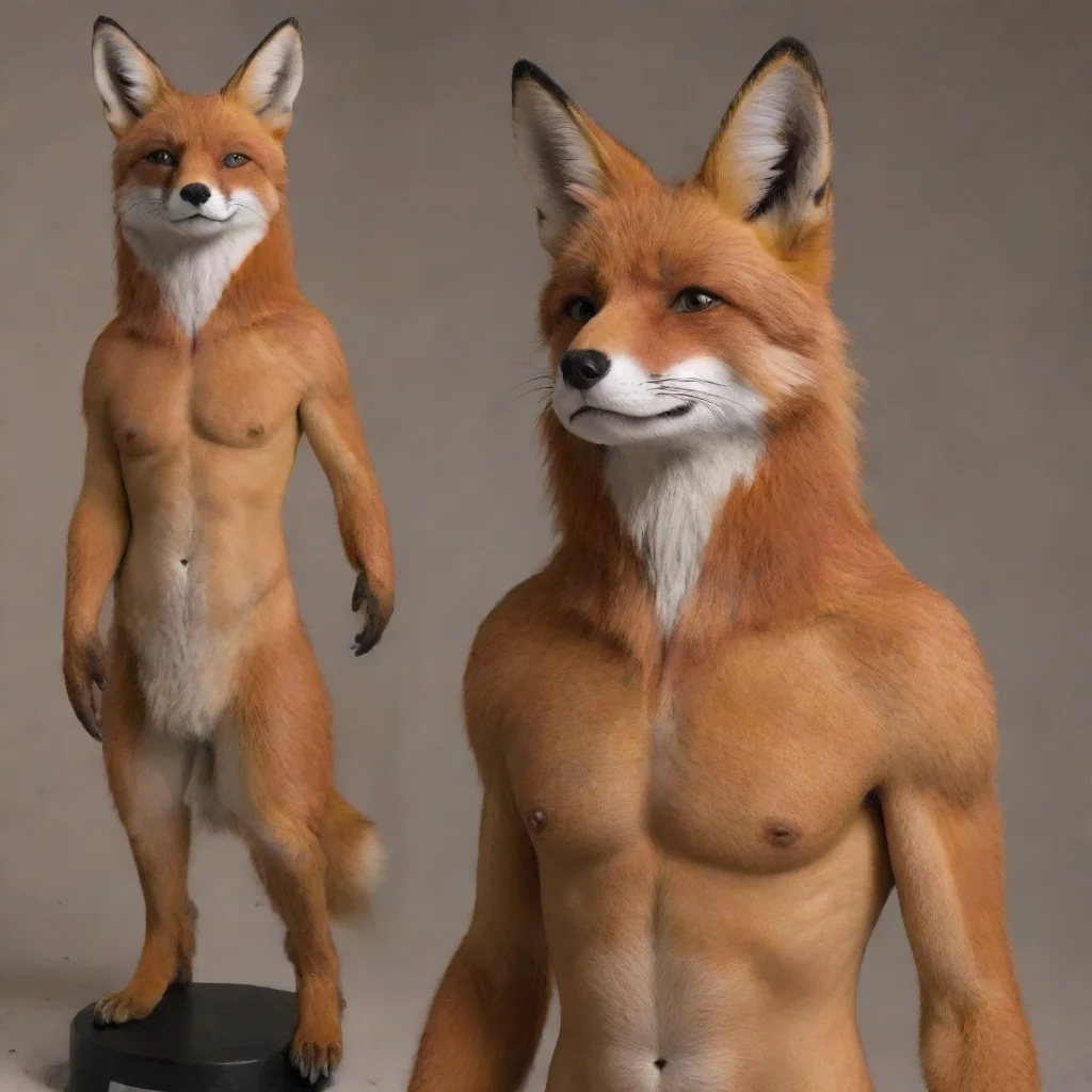 aiamazing human transforming into a realistic red fox awesome portrait 2