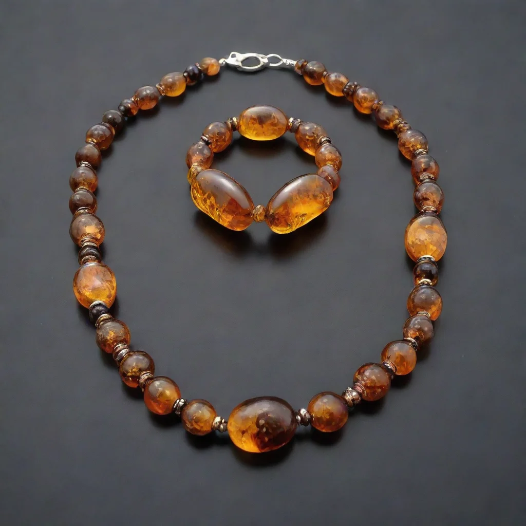 aiamazing imagine that you are a jewelry maker. give me a samples of our work from pure amber awesome portrait 2