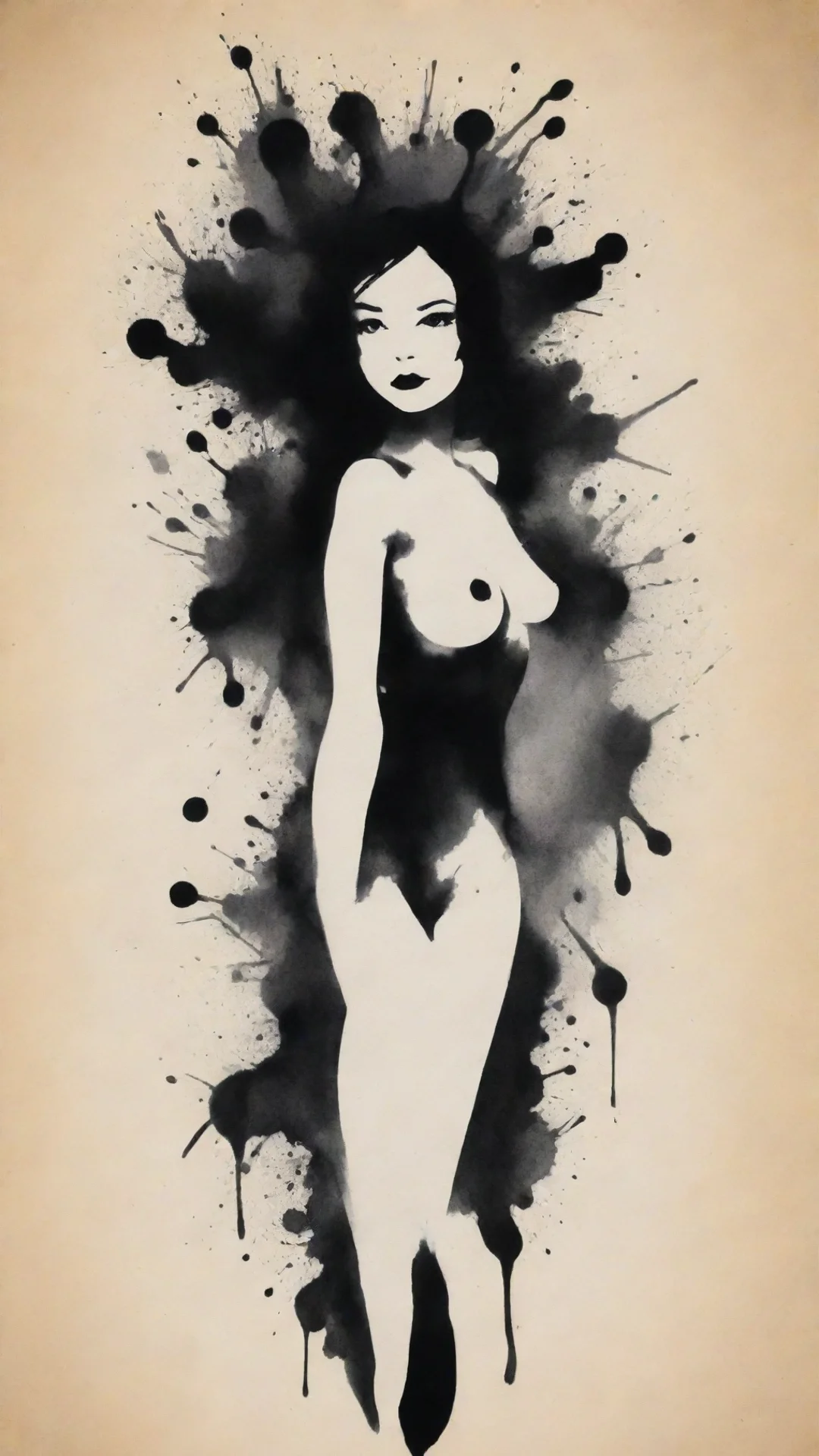 aiamazing ink blot woman awesome portrait 2 tall