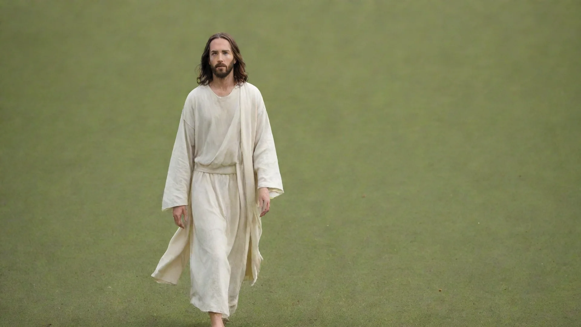 amazing jesus walking on field awesome portrait 2 wide