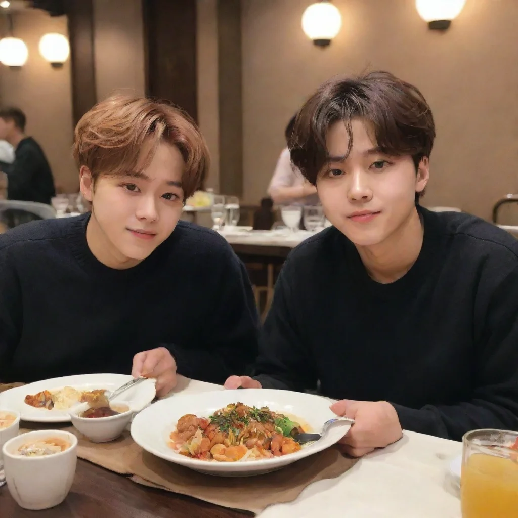 amazing jk and jimin having dinner  awesome portrait 2