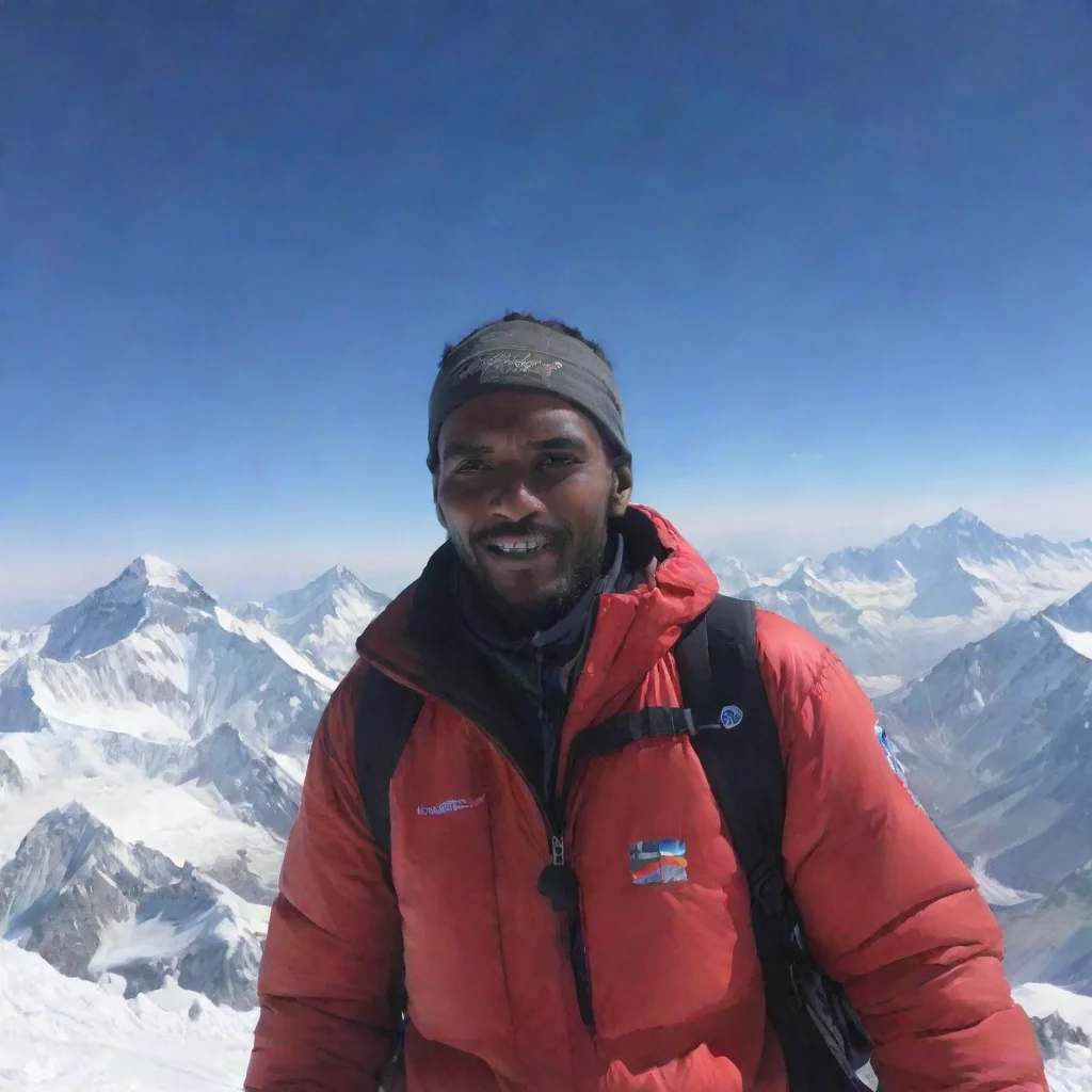 aiamazing johnny somali on top of mount everest  awesome portrait 2