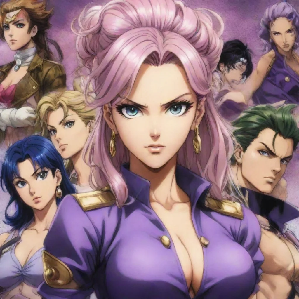 aiamazing jojo%27s bizarre adventure female anime awesome portrait 2