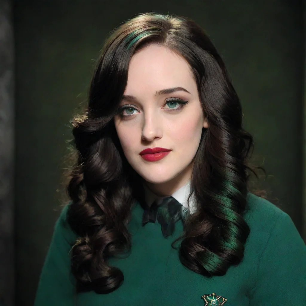 aiamazing kat dennings as a slytherin awesome portrait 2