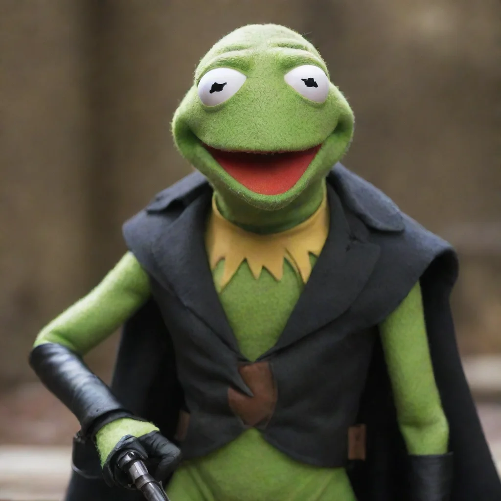 aiamazing kermit the frog as blade awesome portrait 2