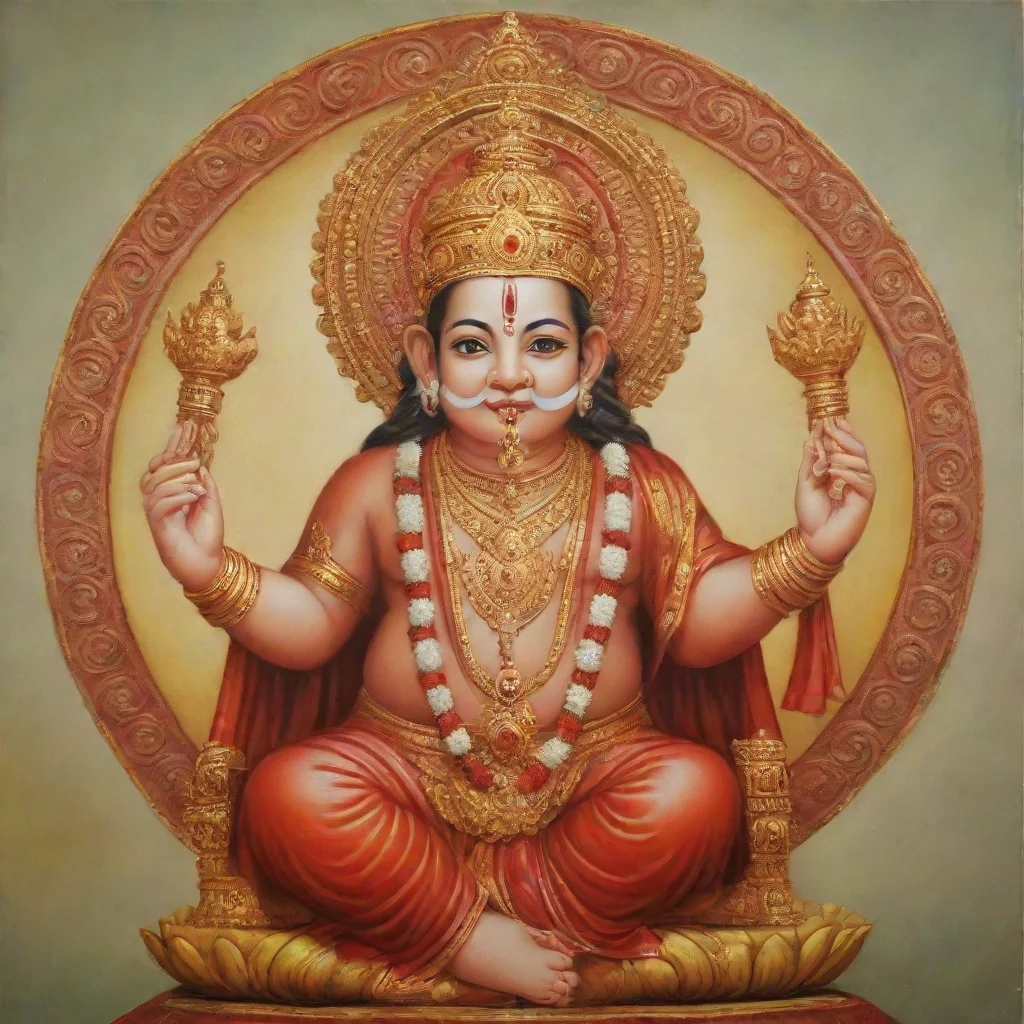 aiamazing kuberji hindu god of wealth  awesome portrait 2