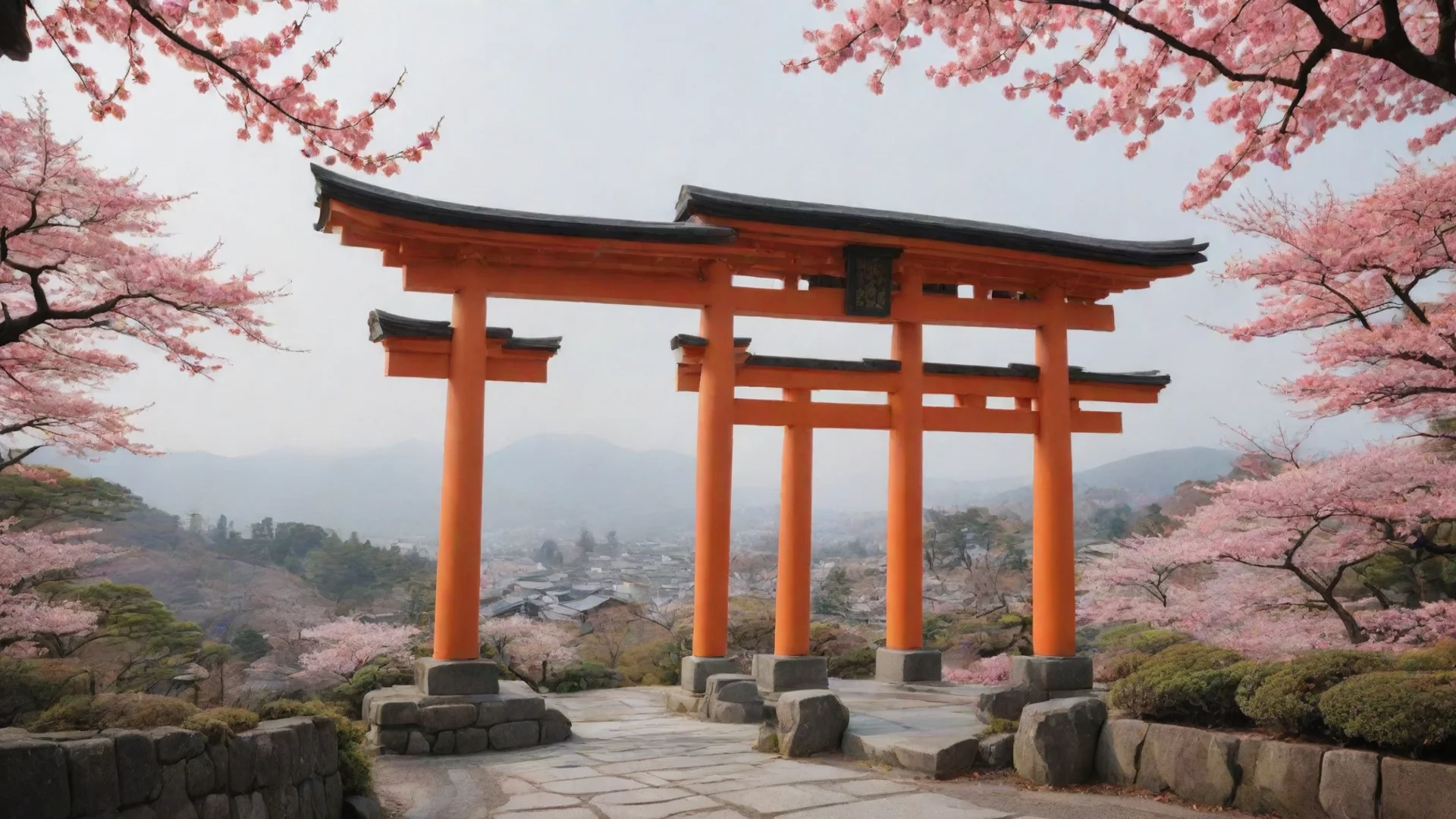 aiamazing kyoto japanese style tori gate wallpaper awesome portrait 2 wide