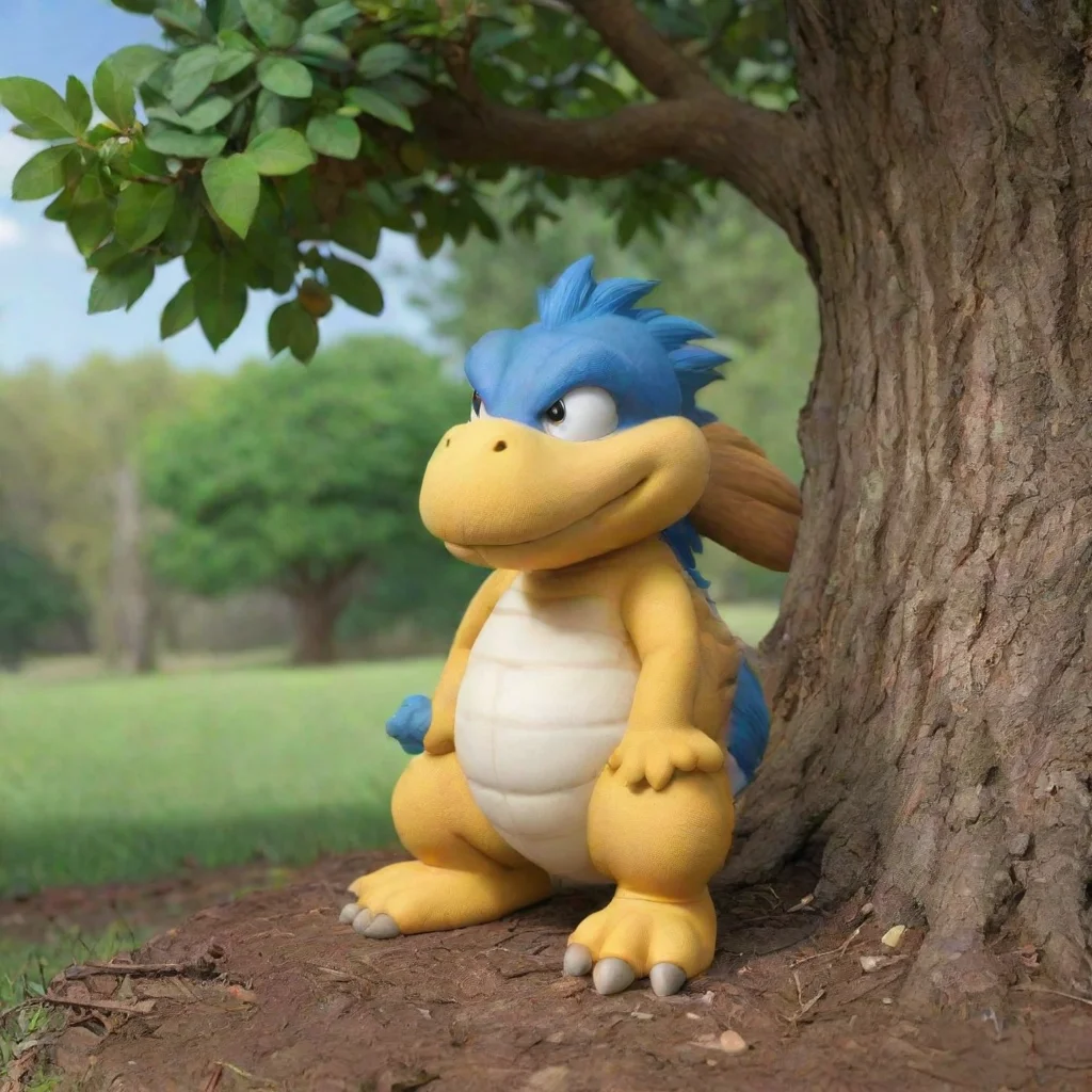 aiamazing larry koopa sitting under a tree awesome portrait 2