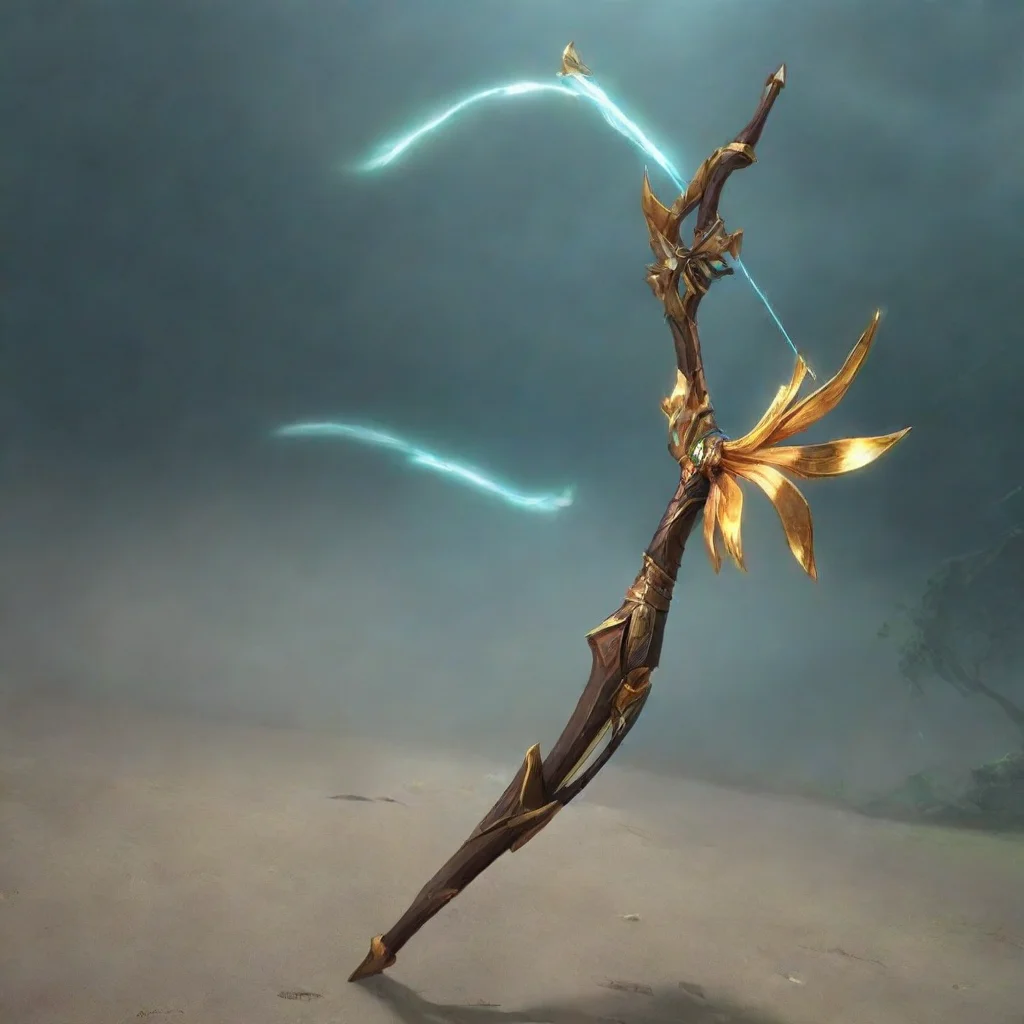 amazing legendary bow that imbued of power of wind god awesome portrait 2