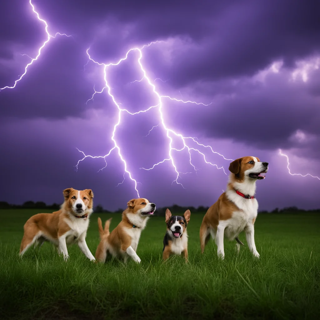 amazing lightning dogs awesome portrait 2