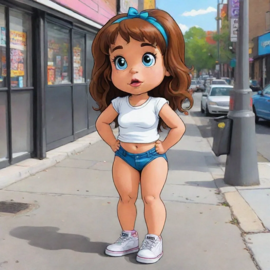 aiamazing lil miss poops her pants poops her pants in public cartoon art awesome portrait 2