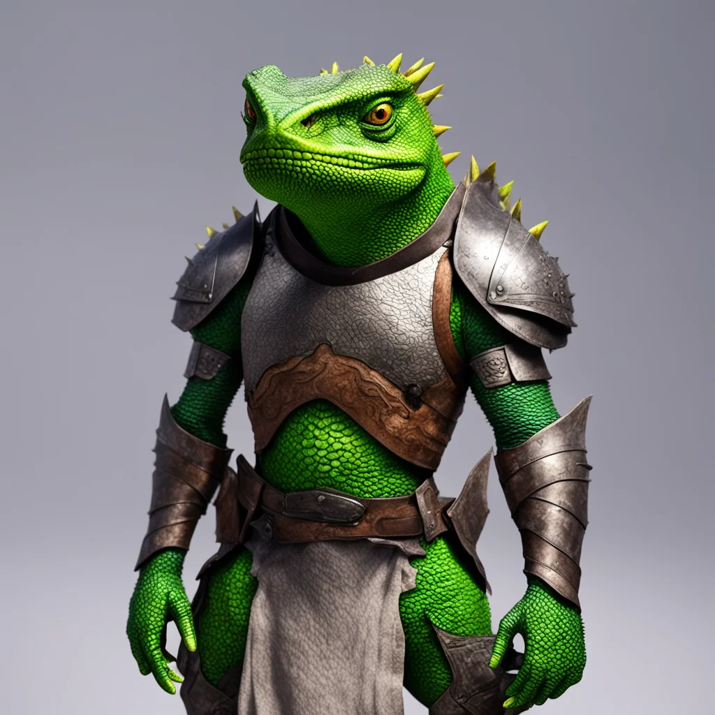 aiamazing lizard warrior selfie  strong stance%2C hands in pockets calm armored  amazing awesome portrait 2