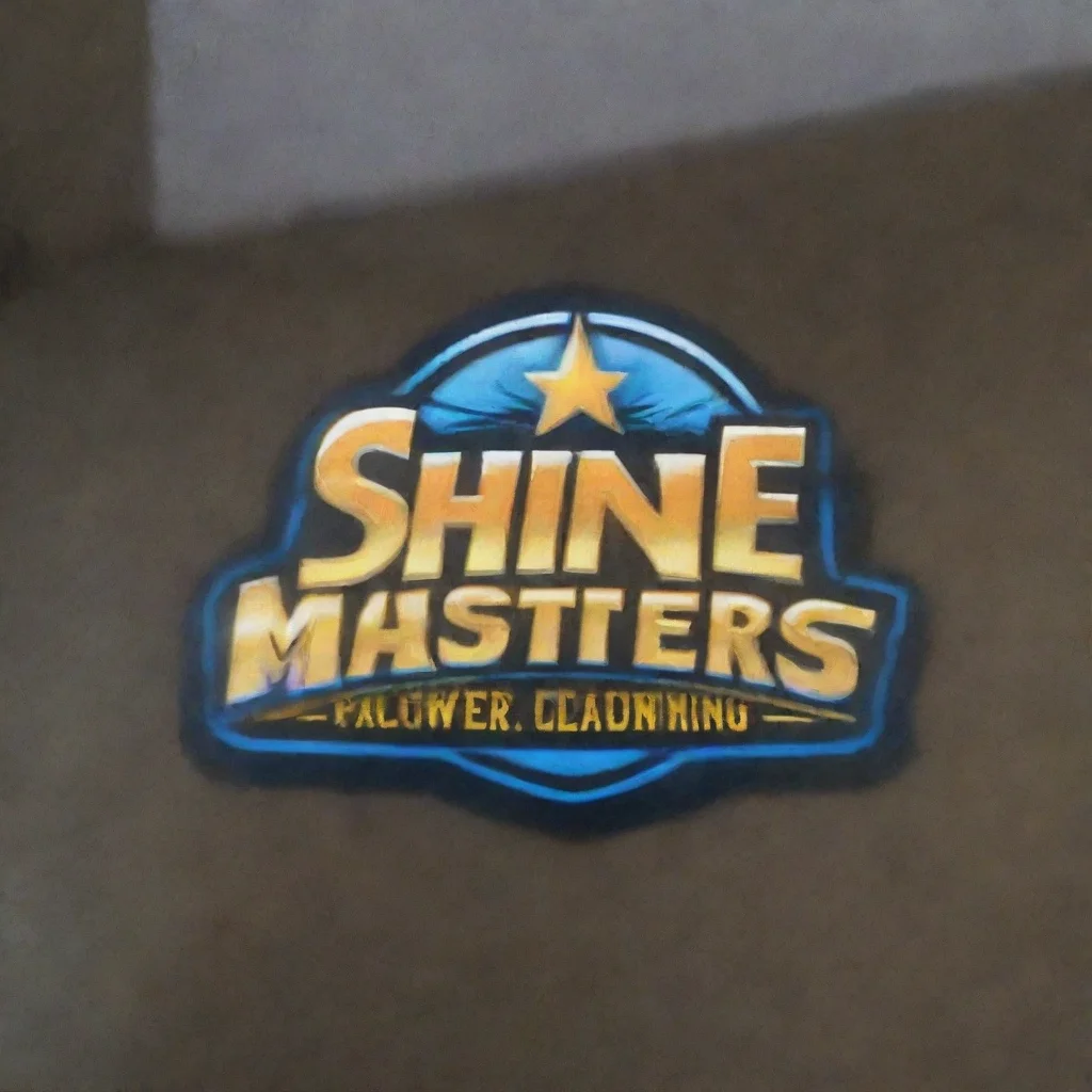 amazing logo for shine masters  window cleaning and power washing  awesome portrait 2