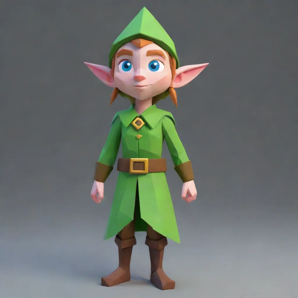 aiamazing lowpoly elf awesome portrait 2