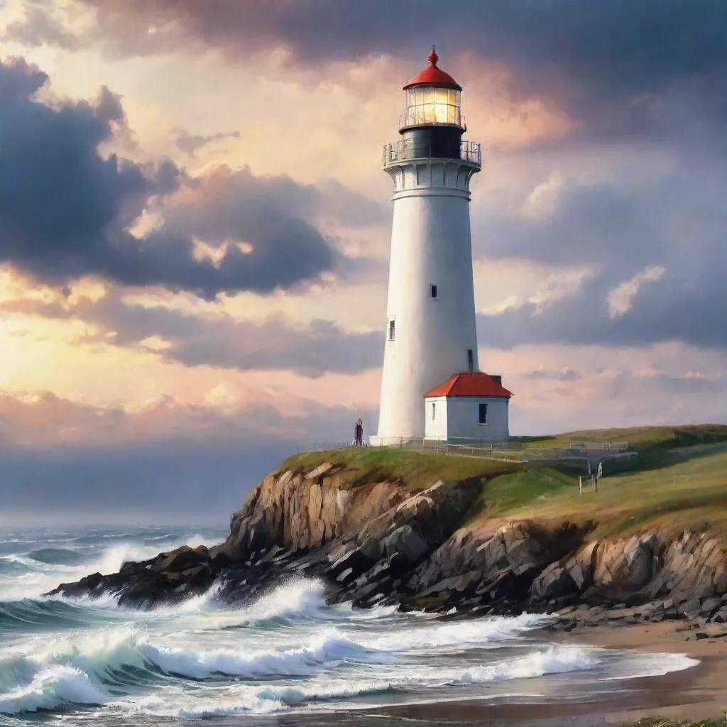 amazing majestic lighthouse with person lovely artistic take awesome portrait 2