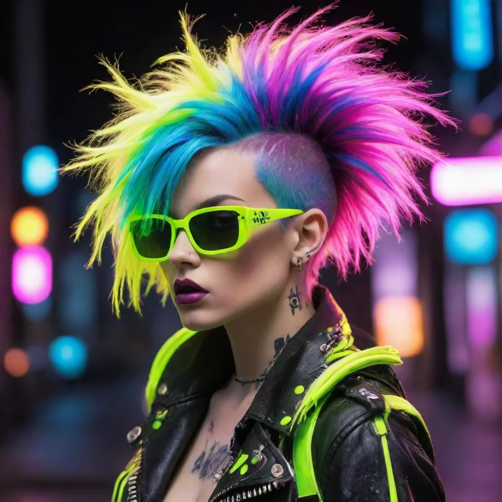 amazing majestic majestic neon punk awesome portrait 2