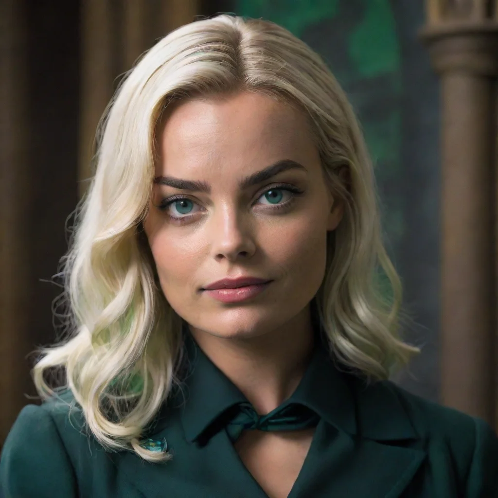 aiamazing margot robbie as a slytherin awesome portrait 2