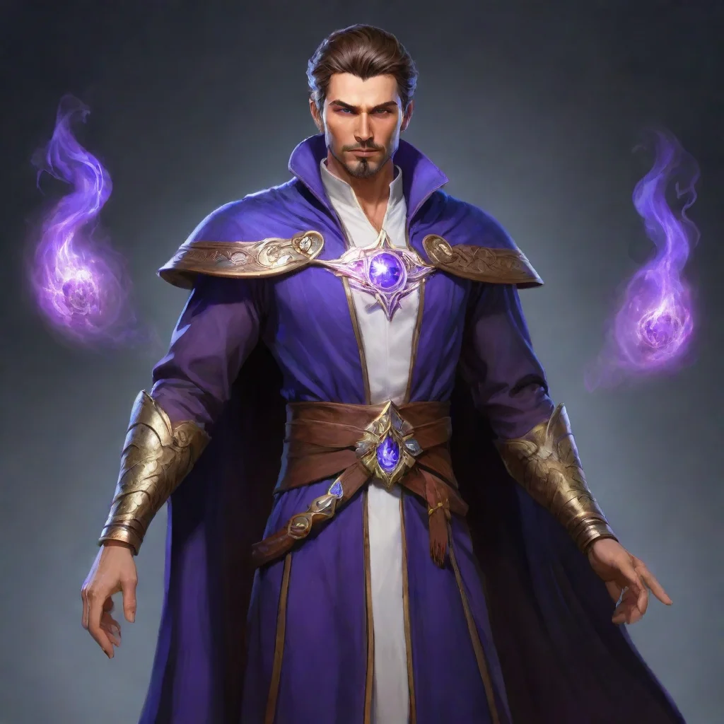 aiamazing masculine majestic mage awesome portrait 2
