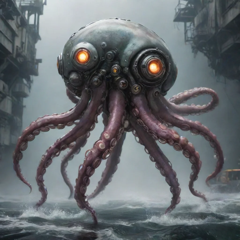 aiamazing mecha octopus awesome portrait 2