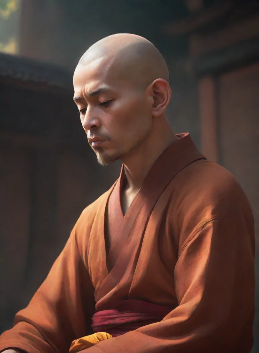 aiamazing meditate artistic monk close up hd character awesome portrait 2 portrait43