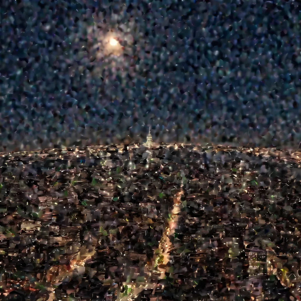 amazing meteor apocalypse in new york city night awesome portrait 2
