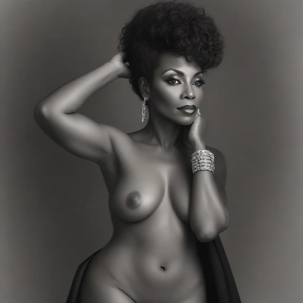 aiamazing middle aged glamorous black woman awesome portrait 2