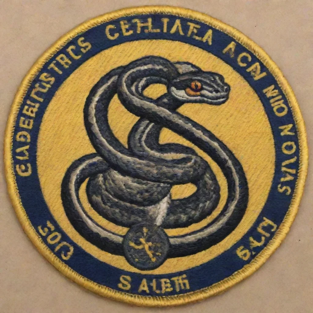 amazing military patch of a snake holding a balance. across the top it should say %22calibration cobras%22 and across the bottom it should say %22305th maintenance squadron%22 awesome portrait 2.web