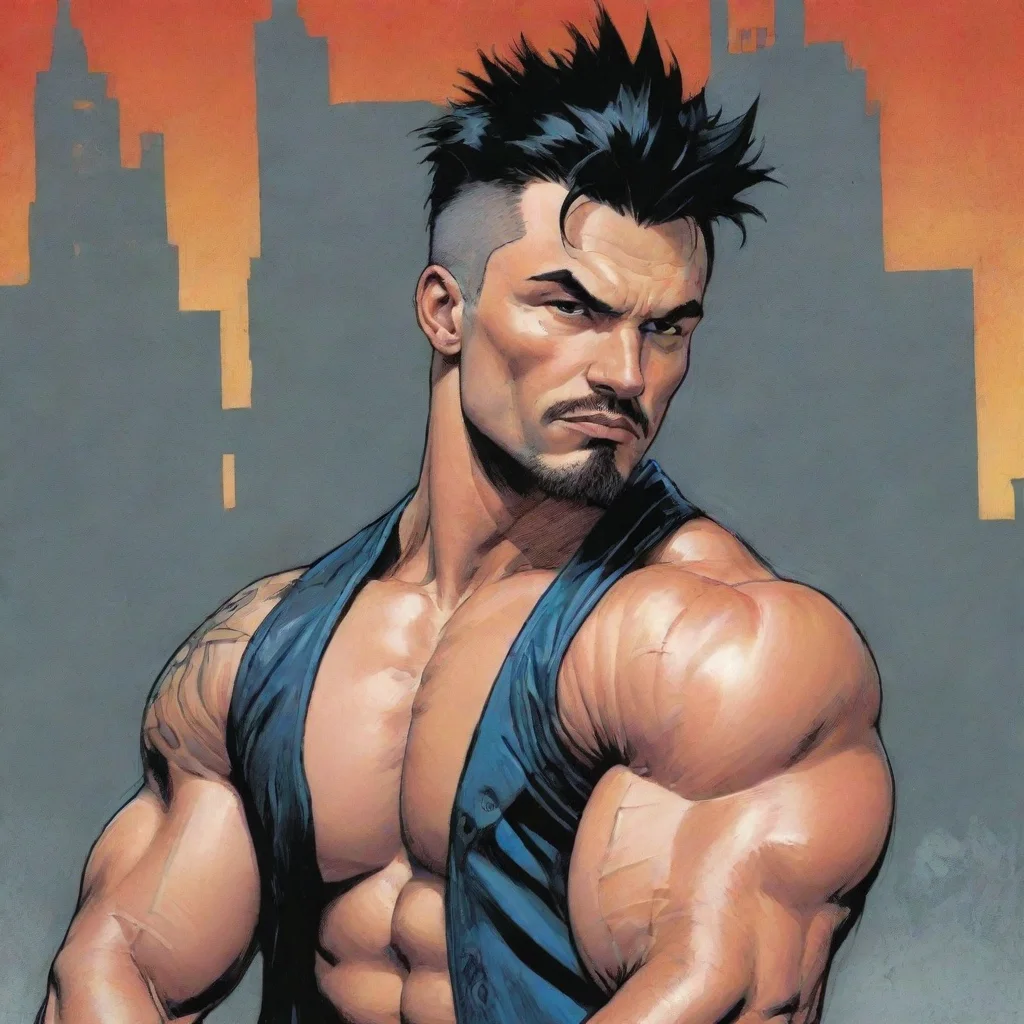 aiamazing muscle punk%2C by greg rucka%2C bold lines%2C colored%2C jagged edges awesome portrait 2