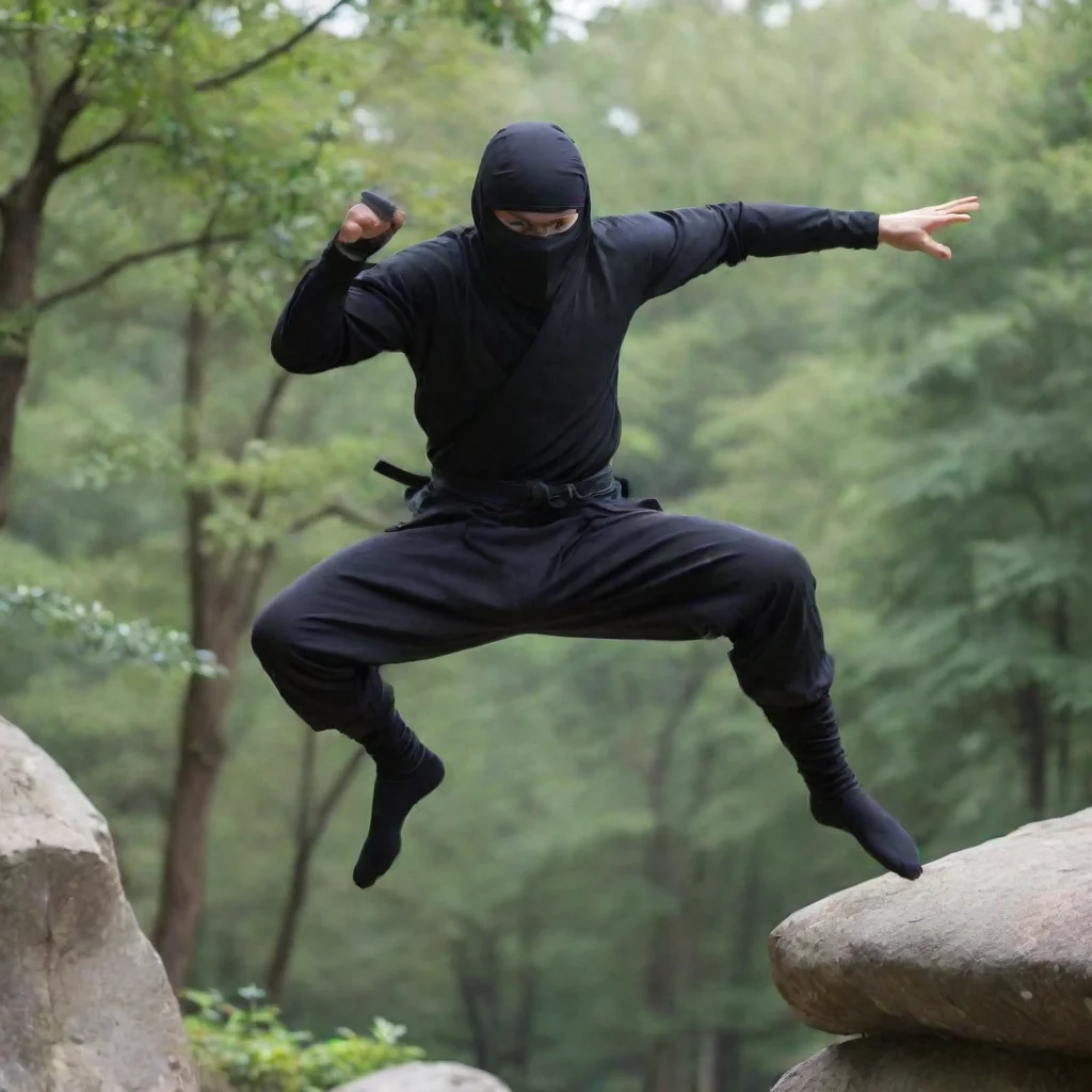 aiamazing ninja jumping awesome portrait 2