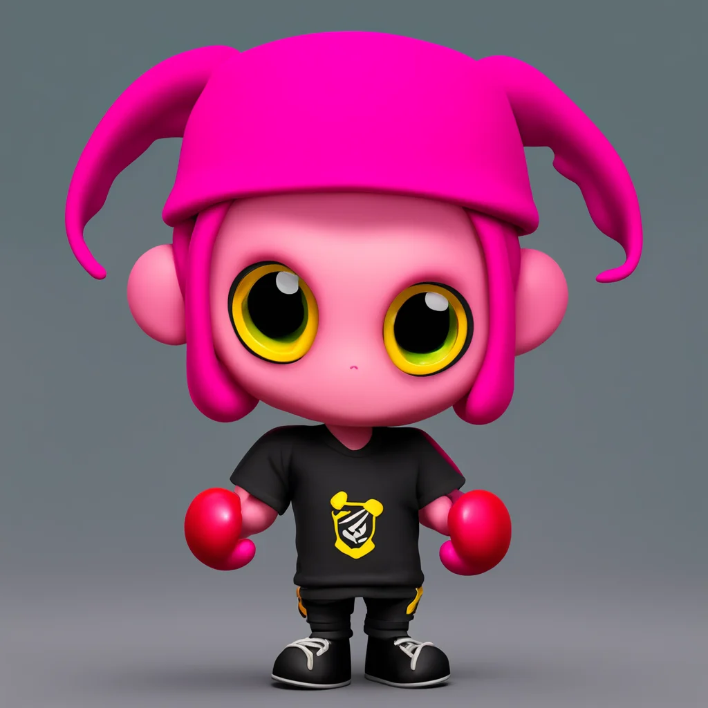 amazing octoling wearing a red bucket hat awesome portrait 2