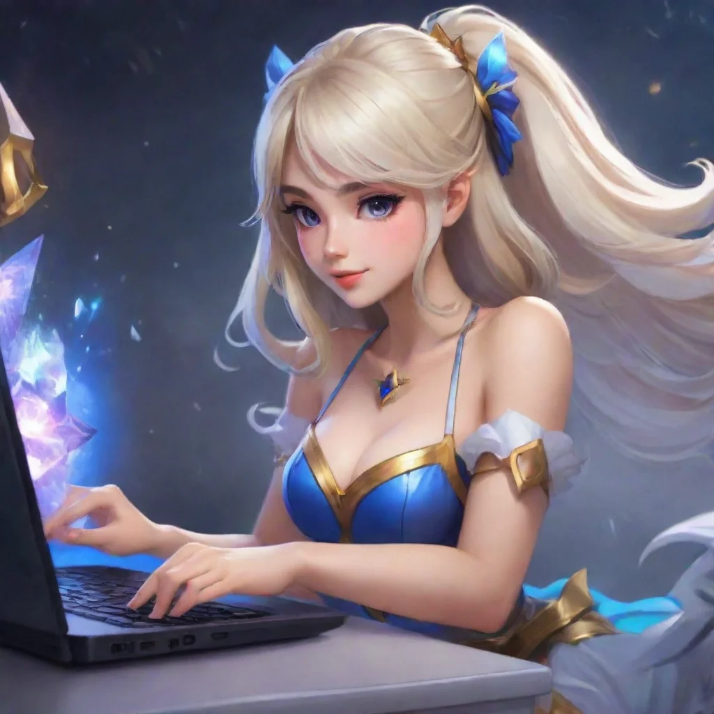 amazing odette mobile legends playing with her pc awesome portrait 2