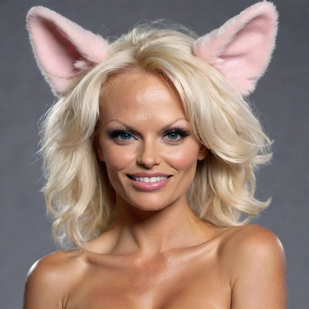 amazing pamela anderson as a furry awesome portrait 2