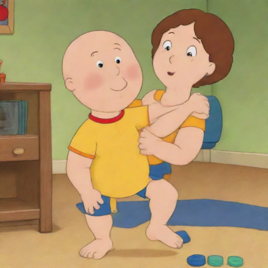 aiamazing pbs kids%3A caillou%27s mommy biceps flex awesome portrait 2