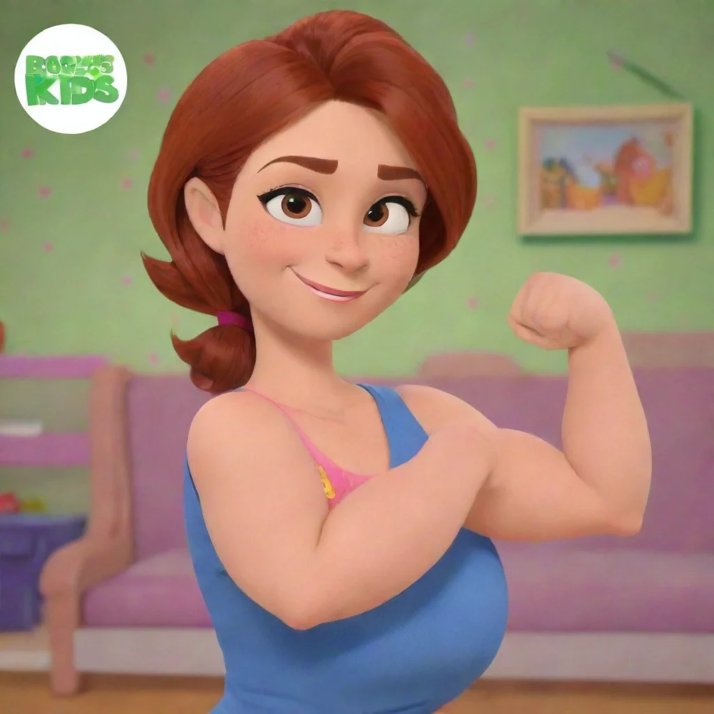 aiamazing pbs kids%3A rosie%E2%80%99s rules%3A rosie%E2%80%99s mom biceps flex awesome portrait 2