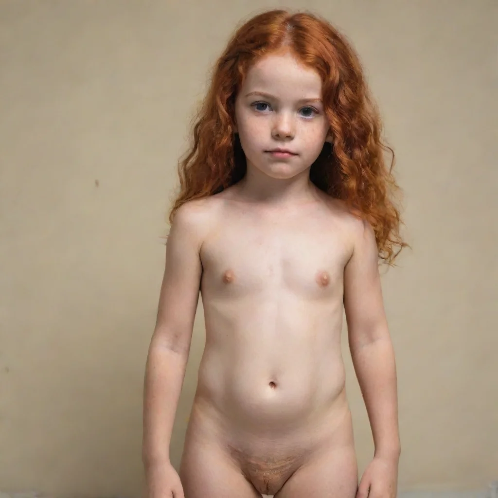 aiamazing pequena adolescente de 11 anos ruiva de  corpo inteiro%2C completamente nua com as pernas abertas  awesome portrait 2