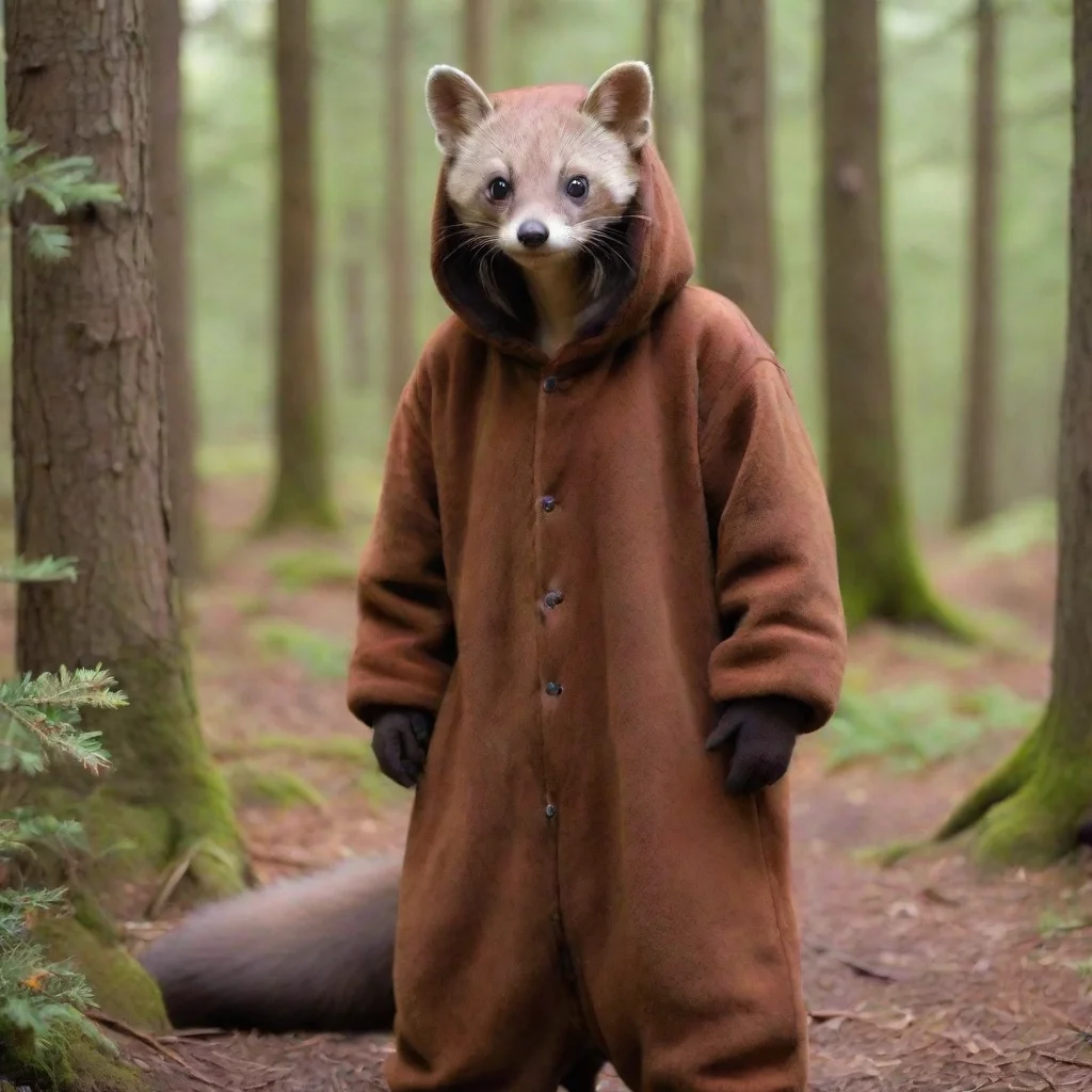aiamazing person in a pine marten kigu awesome portrait 2
