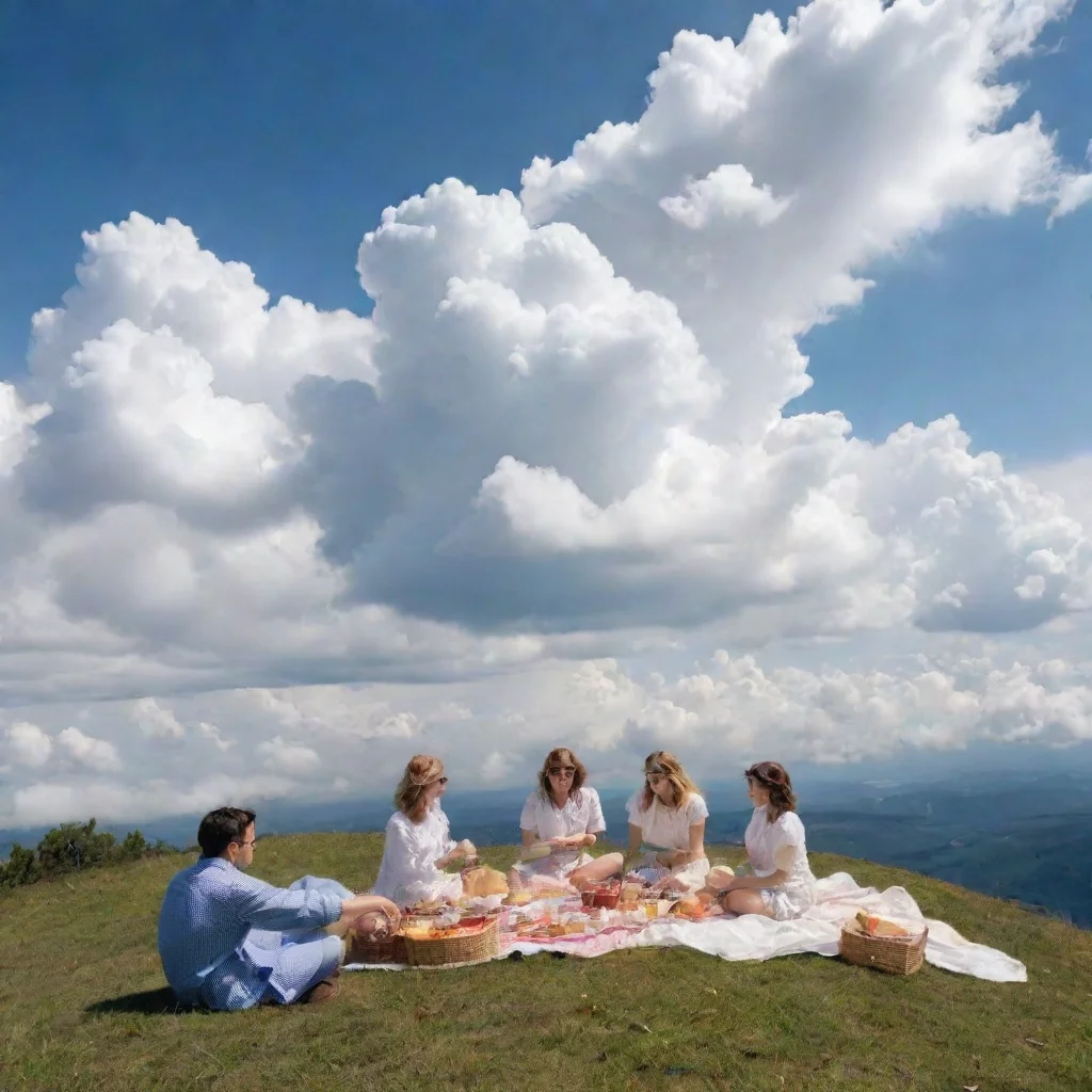 aiamazing picnic on a cloud awesome portrait 2