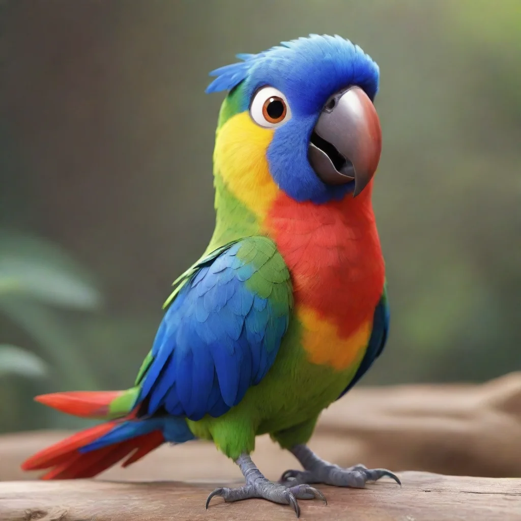 amazing pixar style parrot awesome portrait 2