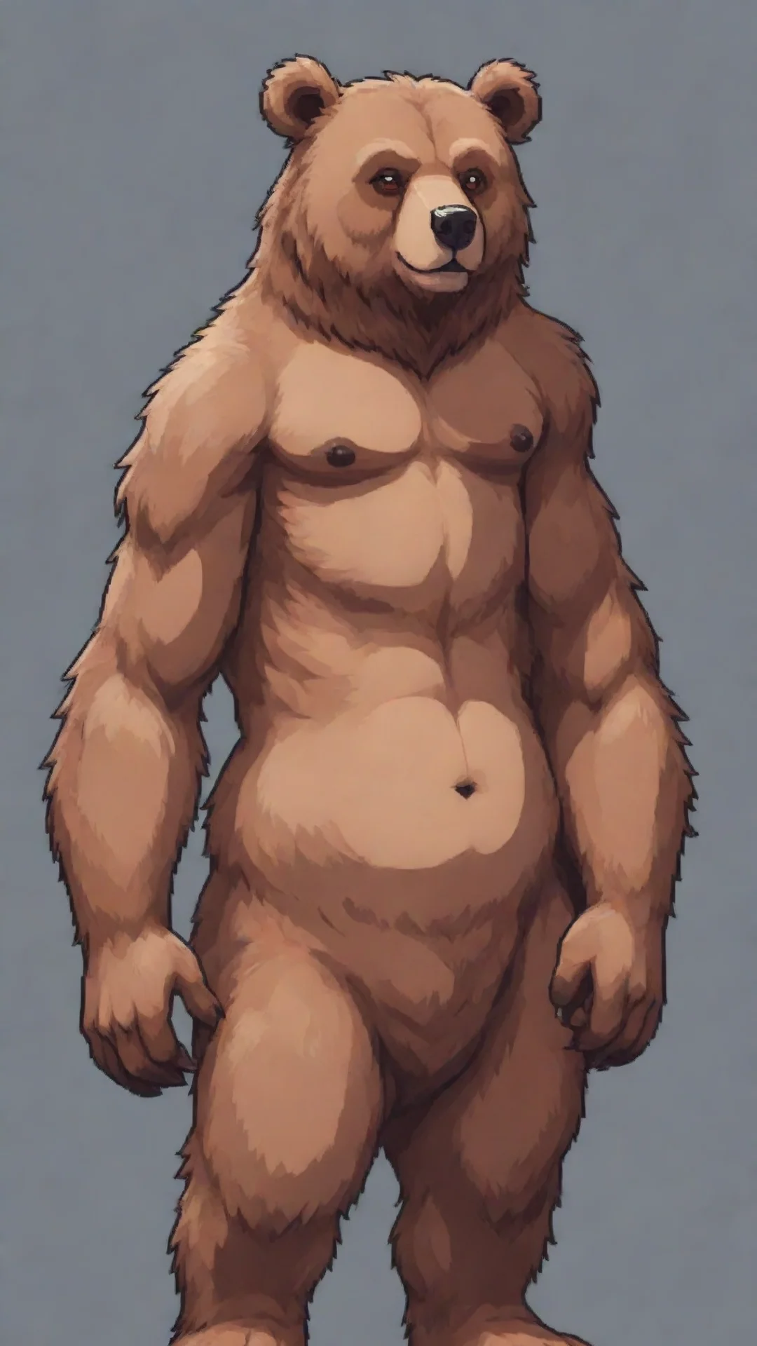 aiamazing pixel art bara furry bear  awesome portrait 2 tall